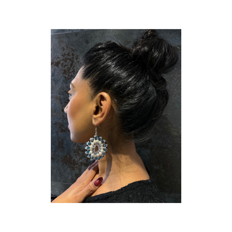 Pearl Mandala Earrings